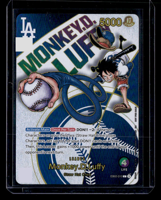 2025 One Piece Monkey D. Luffy Dodgers x One Piece Night