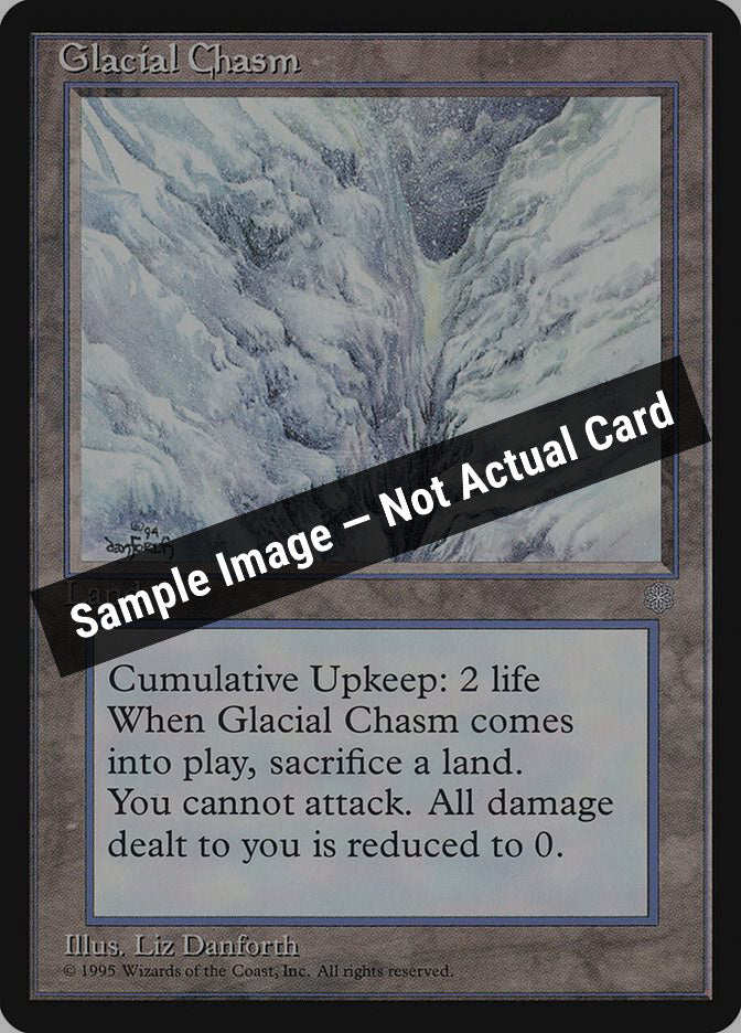 Magic,Ice Age,Glacial Chasm - 353,Normal,Lightly Played — Sample Image, Not Actual Card