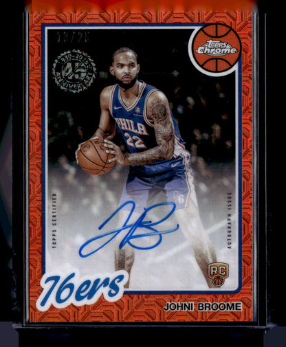 2025-26 Topps #80CR2-JO Johni Broome 1980-81 Topps Rookie Auto Orange #/25