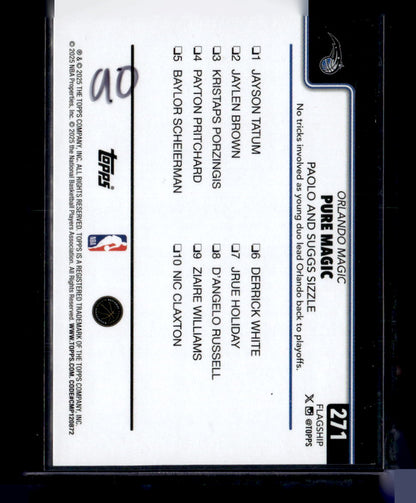 2025-26 Topps #271 Pure Magic, Paolo and Suggs Sizzle