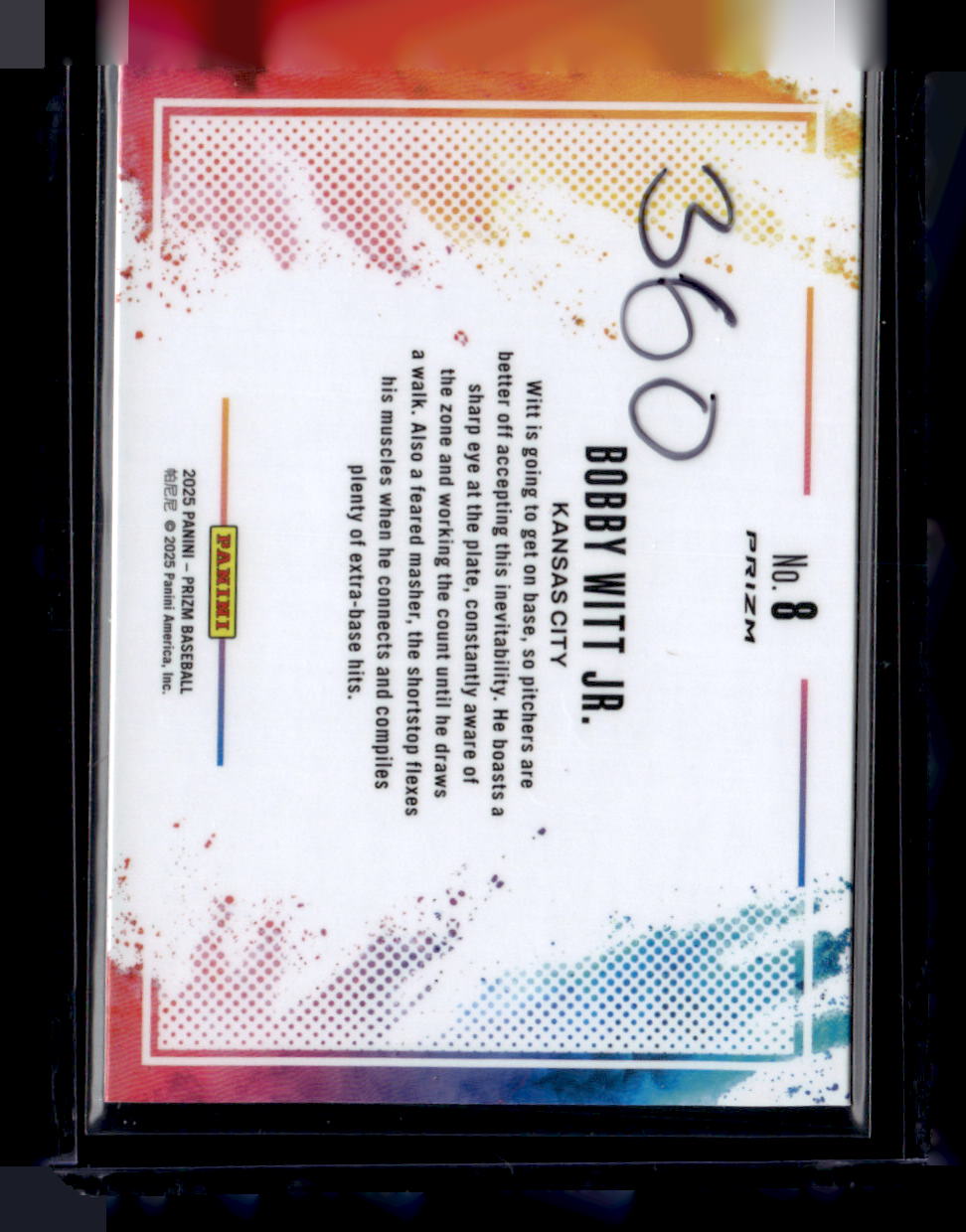 2025 Panini Prizm #8 Bobby Witt Jr. Color Blast