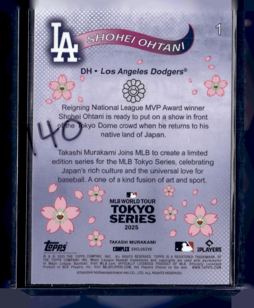2025 Topps MLB World Tour Tokyo Series Takashi Murakami #1 Shohei Ohtani