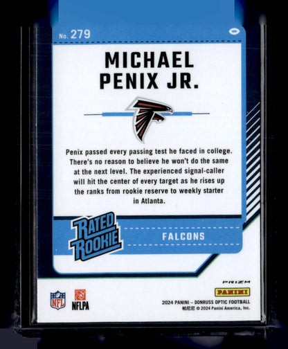 2024 Donruss Optic #279 Michael Penix Jr. Fire