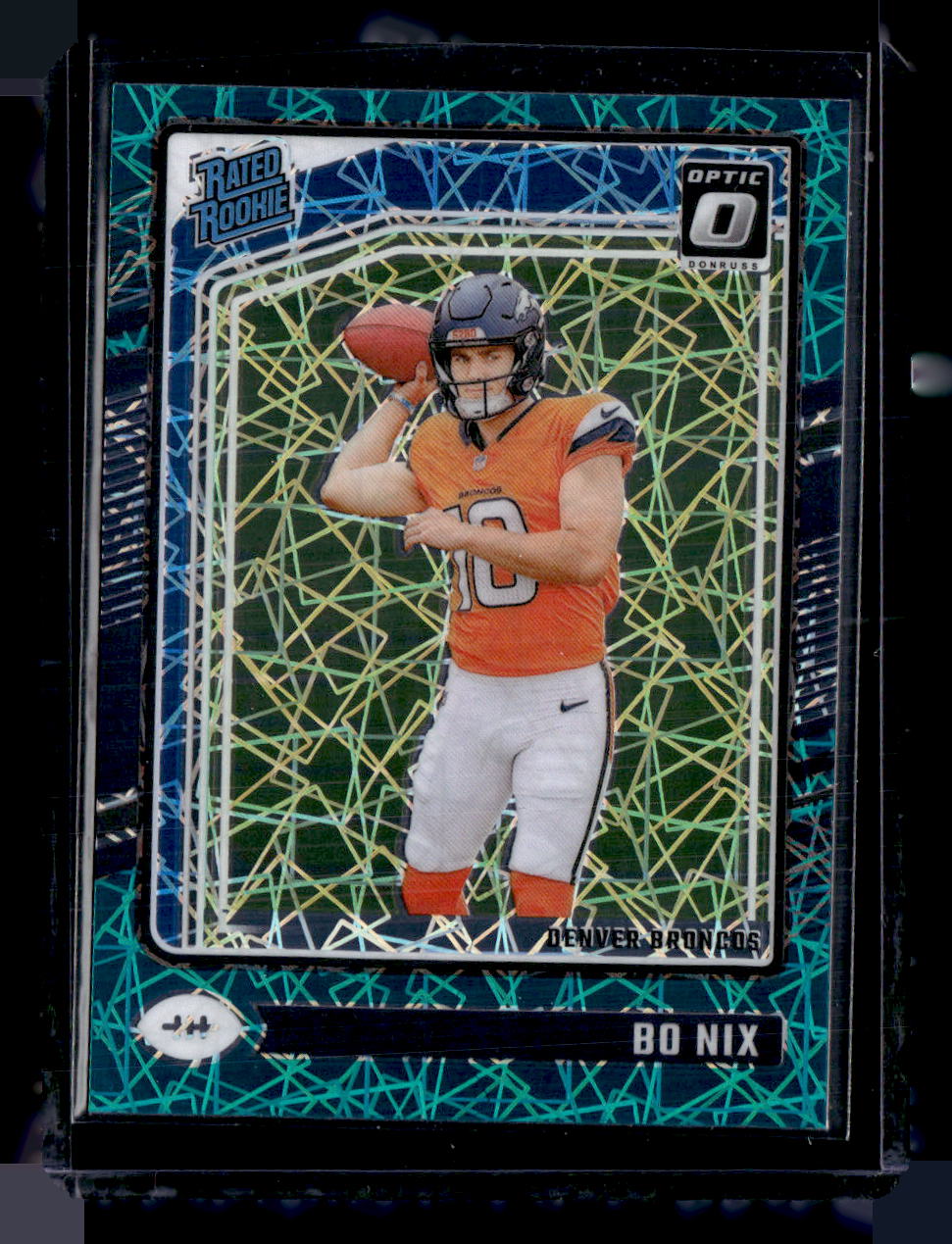 2024 Donruss Optic #209 Bo Nix Teal Velocity