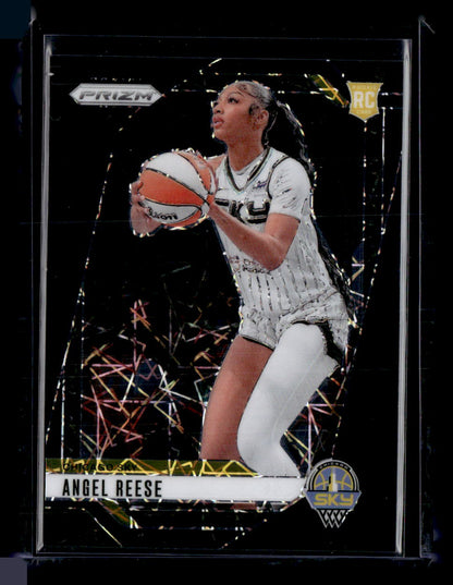 2024 Panini Prizm WNBA #10 Angel Reese Black Velocity Prizms #/39