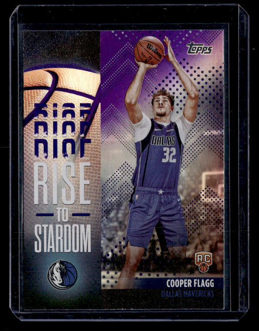 2025-26 Topps #RTS-1 Cooper Flagg Rise to Stardom Purple Rainbow #/250