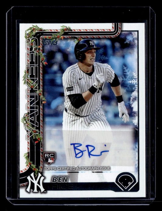 2025 Topps Holiday #PA-BR Ben Rice Player Autographs #/200