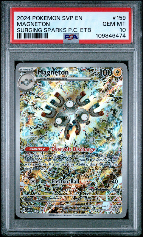 2024 Pokemon Svp En-Sv Black Star Promo Magneton #159 PSA 10