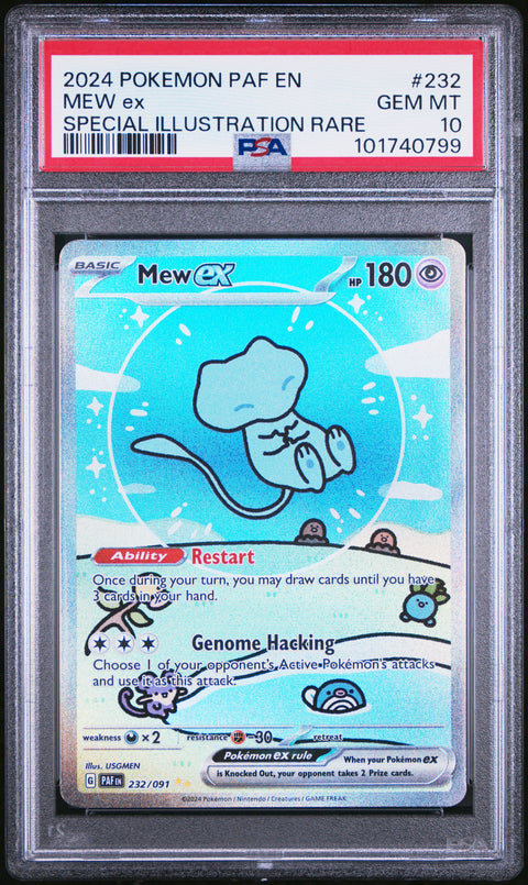 2024 Pokemon Paf En-Paldean Fates Mew Ex #232 PSA 10