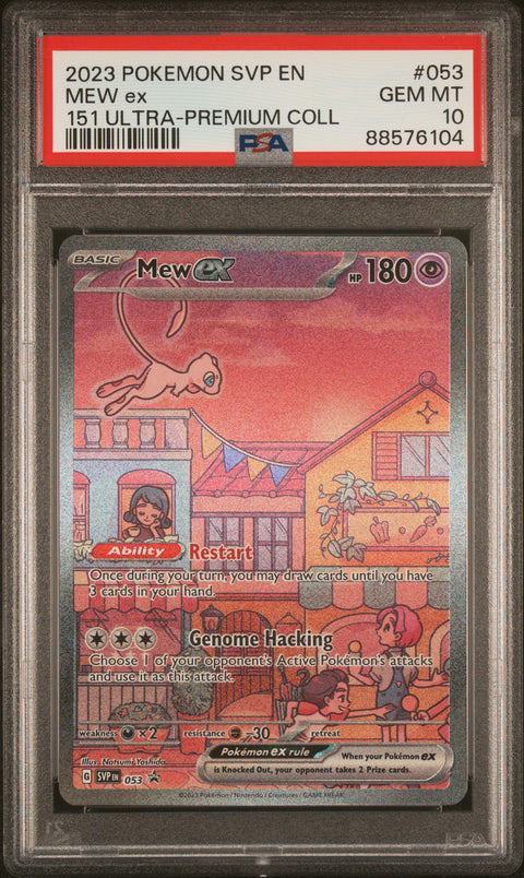 2023 Pokemon Svp En-Sv Black Star Promo Mew Ex #053 PSA 10