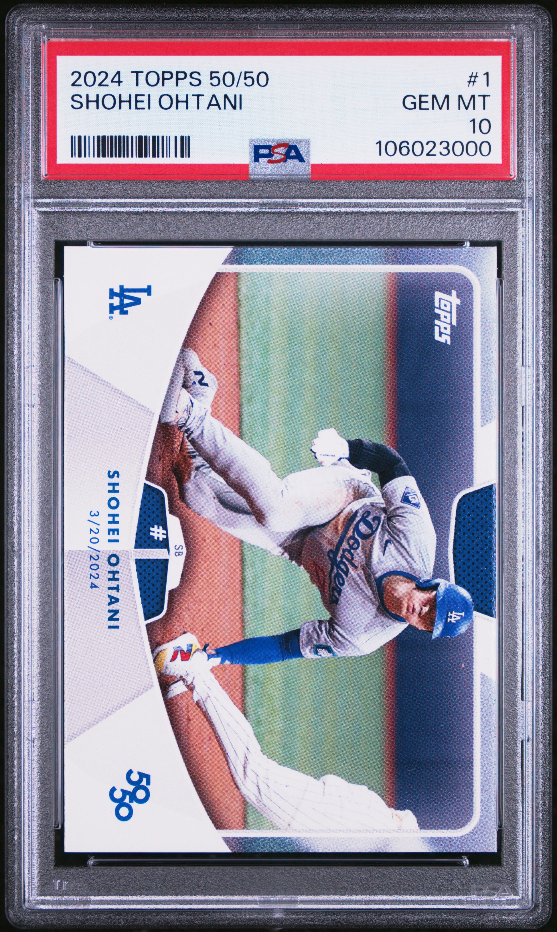 2024 Topps 50/50 Shohei Ohtani #1 Shohei Ohtani PSA 10 106023000