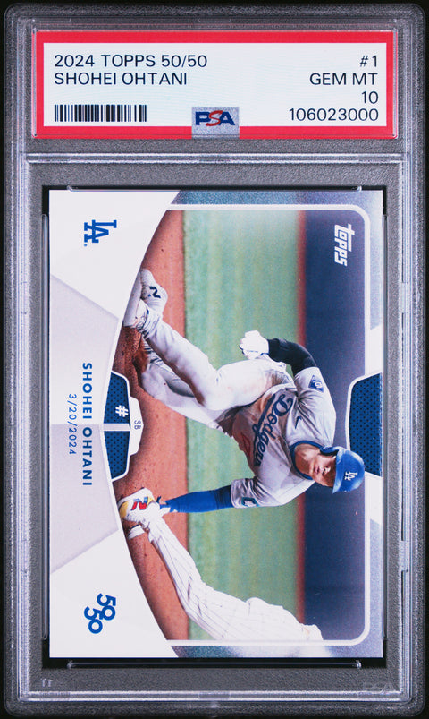 2024 Topps 50/50 Shohei Ohtani #1 Shohei Ohtani PSA 10 106023000