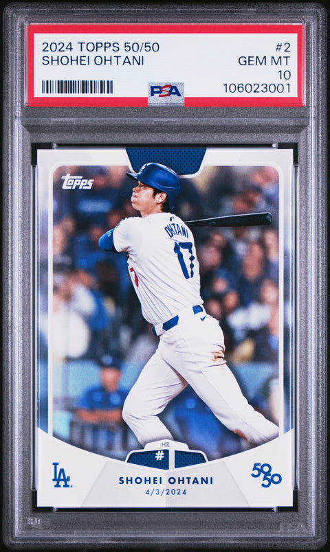 2024 Topps 50/50 Shohei Ohtani #2 Shohei Ohtani PSA 10 106023001