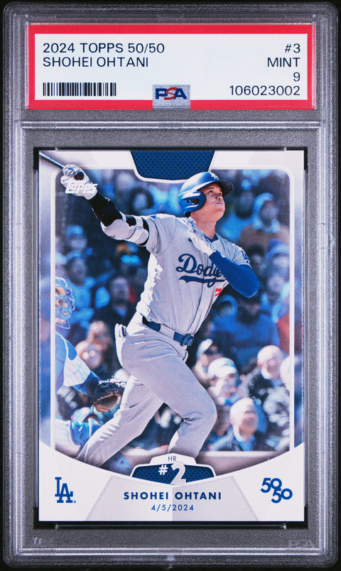 2024 Topps 50/50 Shohei Ohtani #3 Shohei Ohtani PSA 9 106023002
