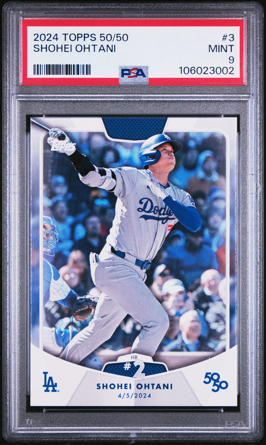 2024 Topps 50/50 Shohei Ohtani #3 Shohei Ohtani PSA 9 106023002