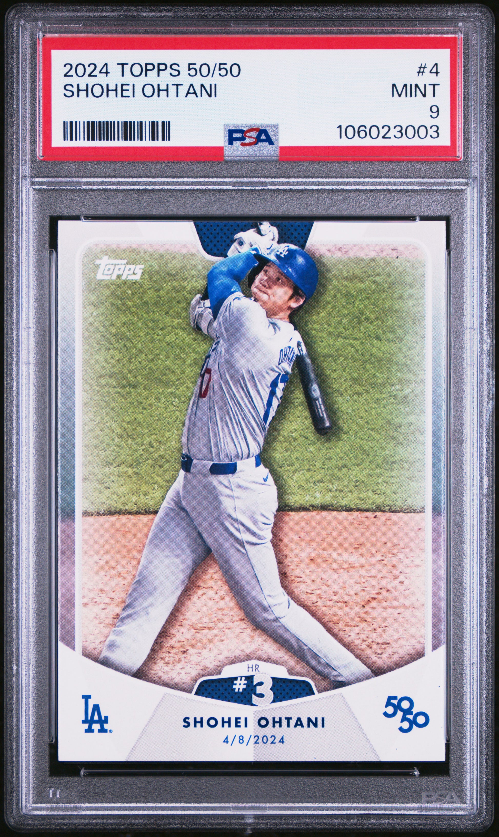 2024 Topps 50/50 Shohei Ohtani #4 Shohei Ohtani PSA 9 106023003