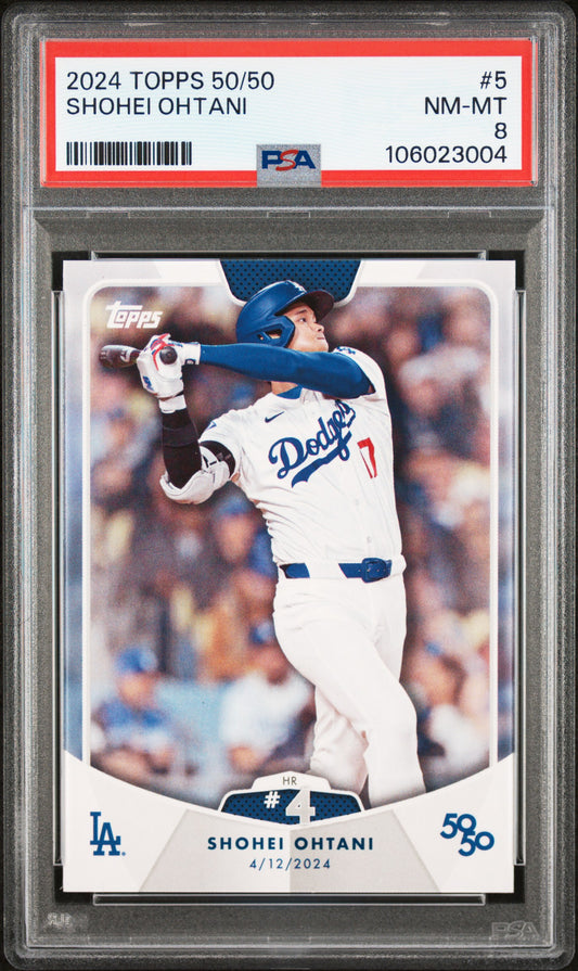 2024 Topps 50/50 Shohei Ohtani #5 Shohei Ohtani PSA 8 106023004