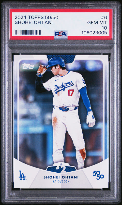 2024 Topps 50/50 Shohei Ohtani #6 Shohei Ohtani PSA 10 106023005