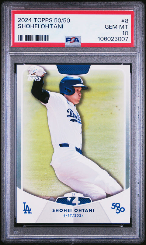 2024 Topps 50/50 Shohei Ohtani #8 Shohei Ohtani PSA 10 106023007