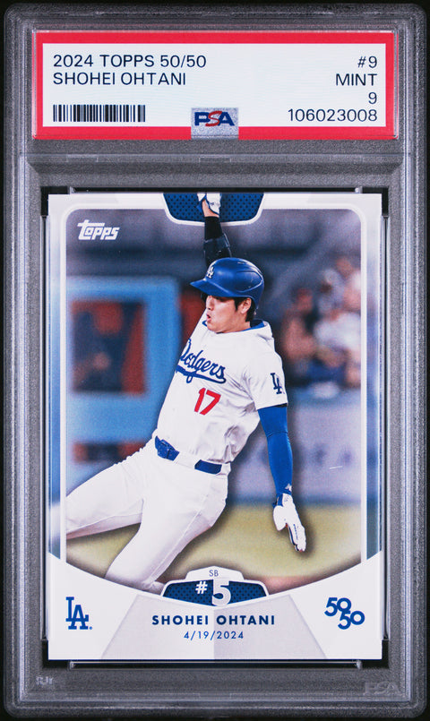 2024 Topps 50/50 Shohei Ohtani #9 Shohei Ohtani PSA 9 106023008