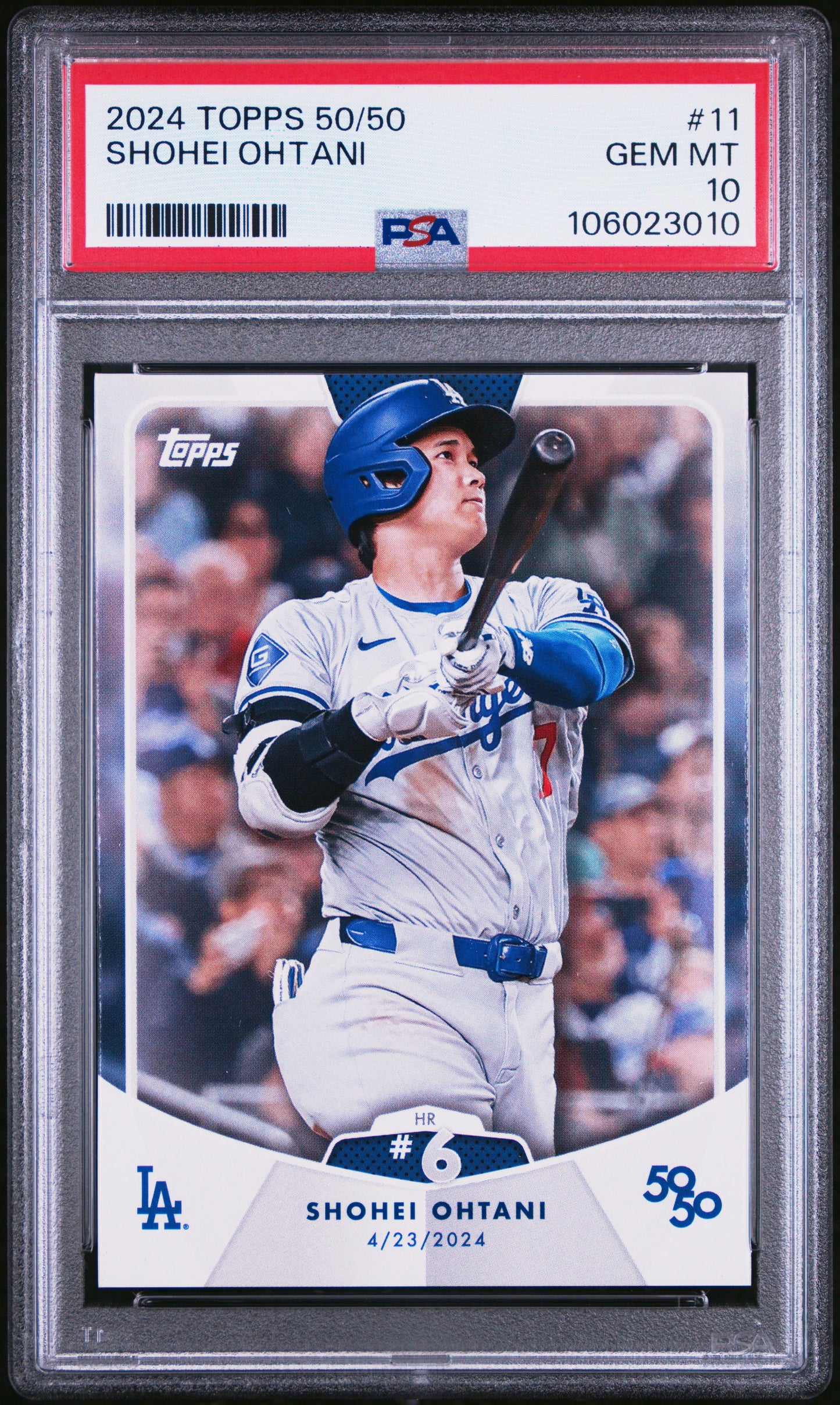 2024 Topps 50/50 Shohei Ohtani #11 Shohei Ohtani PSA 10 106023010