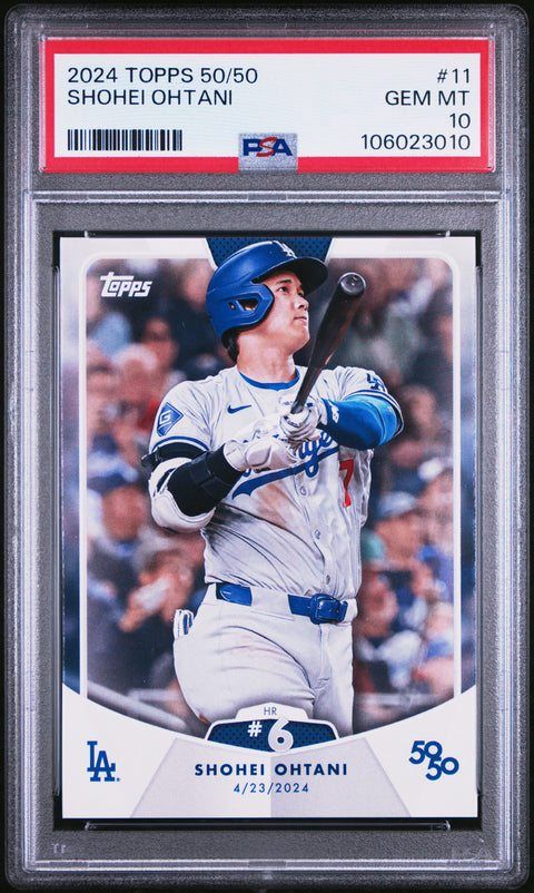 2024 Topps 50/50 Shohei Ohtani #11 Shohei Ohtani PSA 10 106023010
