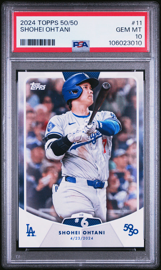 2024 Topps 50/50 Shohei Ohtani #11 Shohei Ohtani PSA 10 106023010