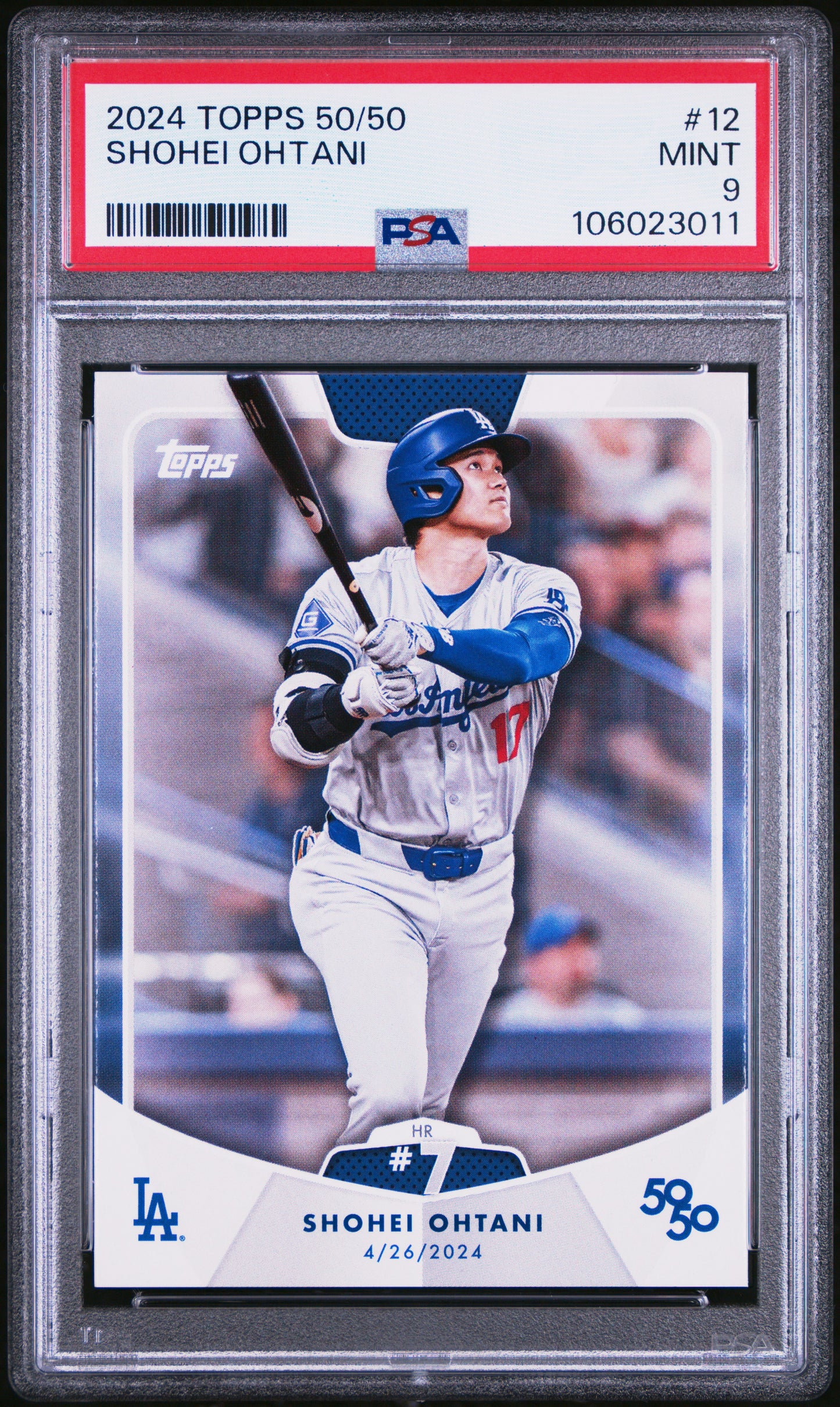 2024 Topps 50/50 Shohei Ohtani #12 Shohei Ohtani PSA 9 106023011
