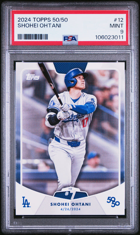 2024 Topps 50/50 Shohei Ohtani #12 Shohei Ohtani PSA 9 106023011