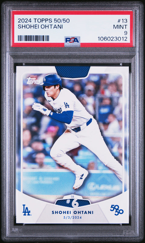 2024 Topps 50/50 Shohei Ohtani #13 Shohei Ohtani PSA 9 106023012