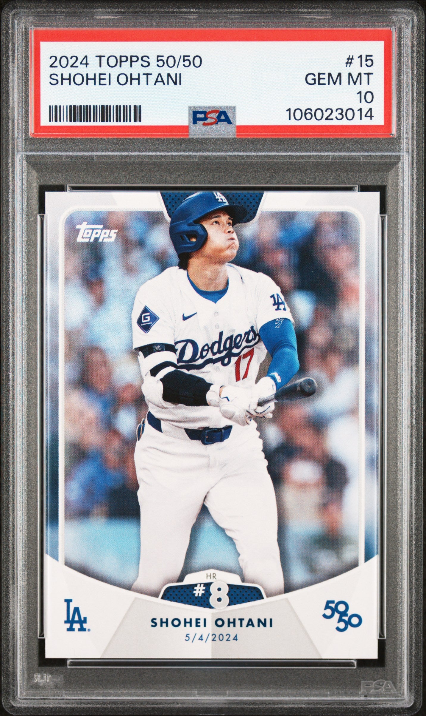 2024 Topps 50/50 Shohei Ohtani #15 Shohei Ohtani PSA 10 106023014