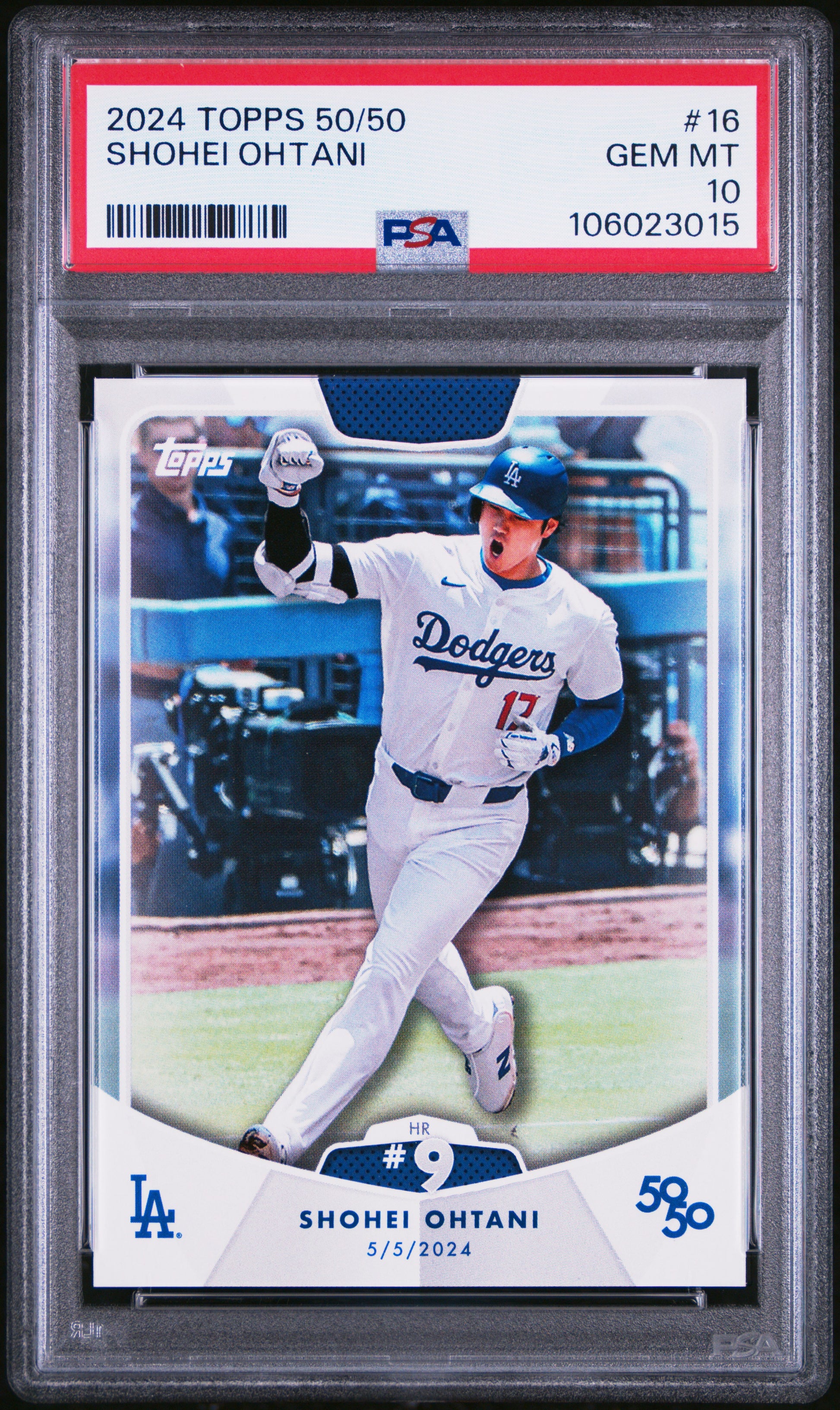 2024 Topps 50/50 Shohei Ohtani #16 Shohei Ohtani PSA 10 106023015