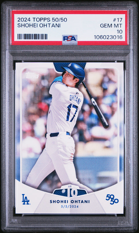 2024 Topps 50/50 Shohei Ohtani #17 Shohei Ohtani PSA 10 106023016