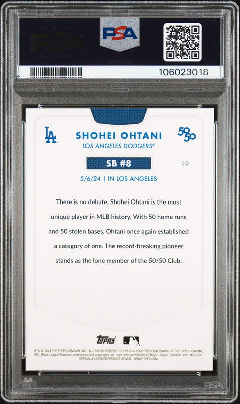 2024 Topps 50/50 Shohei Ohtani #19 Shohei Ohtani PSA 9 106023018