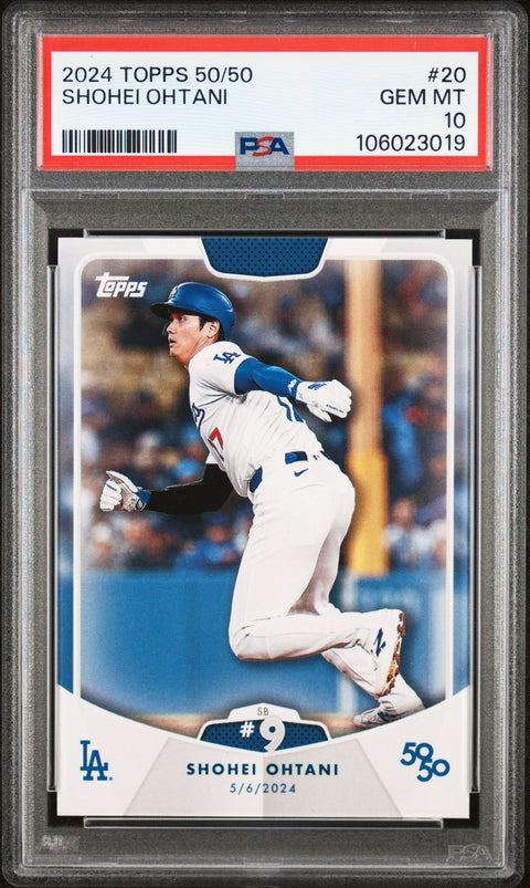 2024 Topps 50/50 Shohei Ohtani #20 Shohei Ohtani PSA 10 106023019