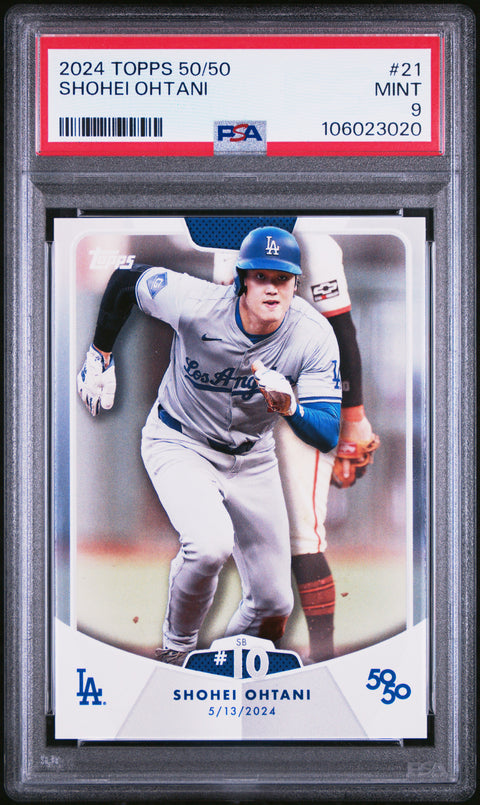 2024 Topps 50/50 Shohei Ohtani #21 Shohei Ohtani PSA 9 106023020