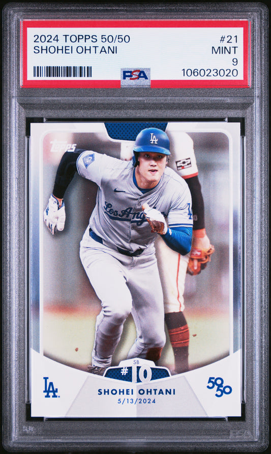 2024 Topps 50/50 Shohei Ohtani #21 Shohei Ohtani PSA 9 106023020