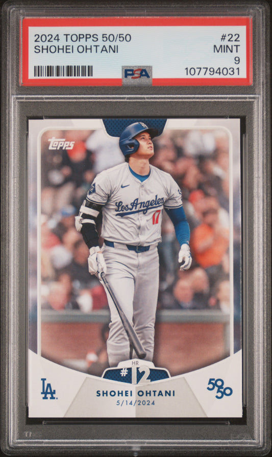 2024 Topps 50/50 Shohei Ohtani #22 Shohei Ohtani PSA 9 107794031