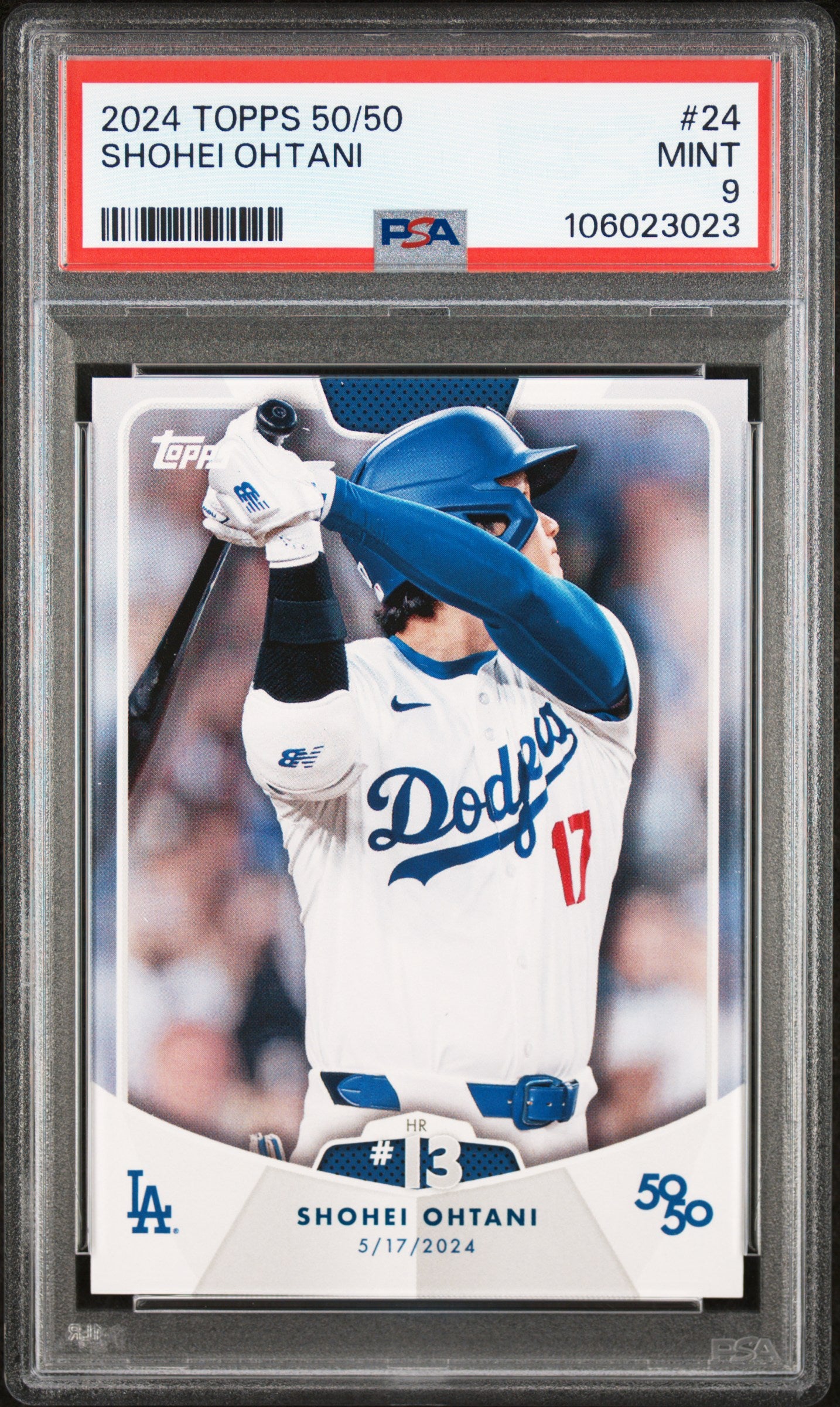 2024 Topps 50/50 Shohei Ohtani #24 Shohei Ohtani PSA 9 106023023