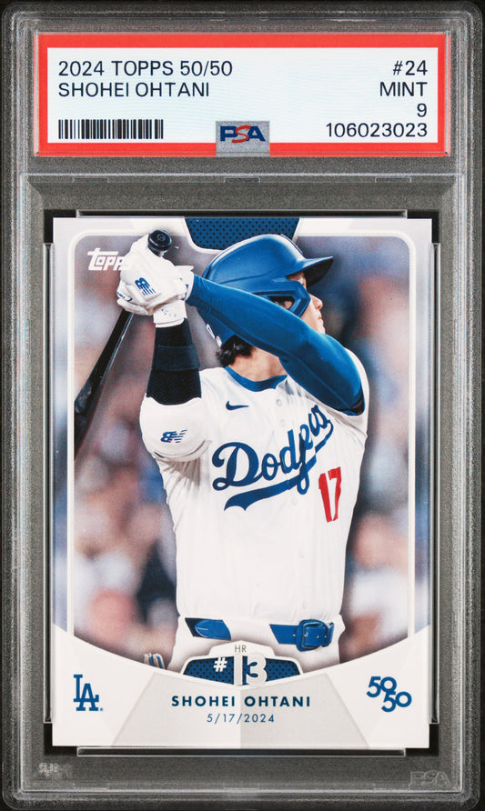 2024 Topps 50/50 Shohei Ohtani #24 Shohei Ohtani PSA 9 106023023