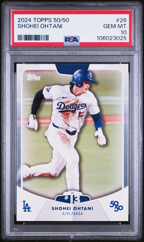 2024 Topps 50/50 Shohei Ohtani #26 Shohei Ohtani PSA 10 106023025