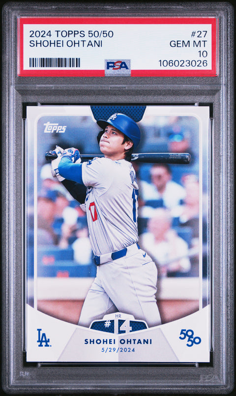 2024 Topps 50/50 Shohei Ohtani #27 Shohei Ohtani PSA 10 106023026