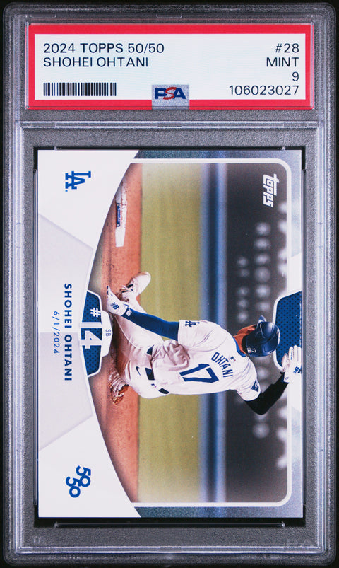 2024 Topps 50/50 Shohei Ohtani #28 Shohei Ohtani PSA 9 106023027