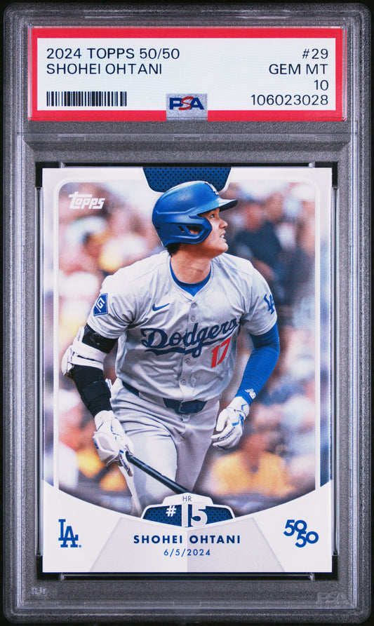 2024 Topps 50/50 Shohei Ohtani #29 Shohei Ohtani PSA 10 106023028