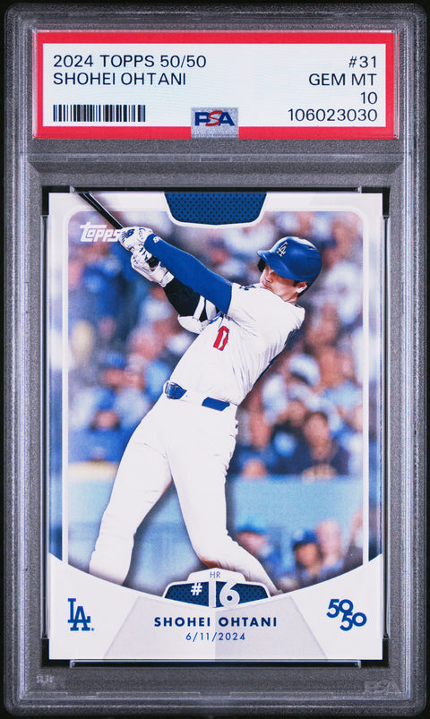 2024 Topps 50/50 Shohei Ohtani #31 Shohei Ohtani PSA 10 106023030