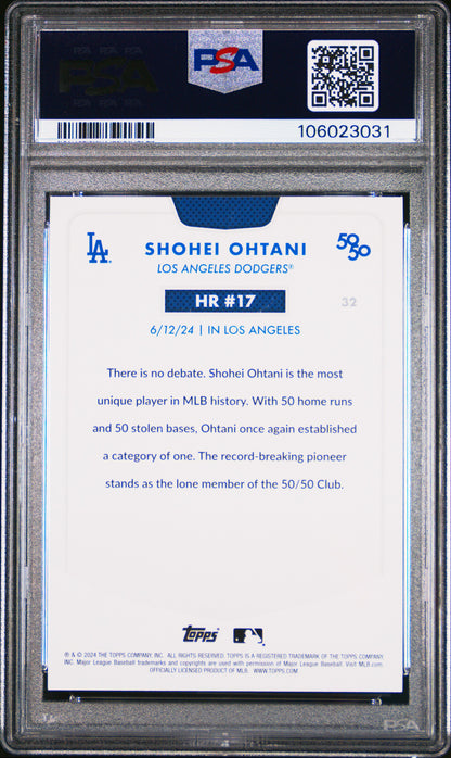 2024 Topps 50/50 Shohei Ohtani #32 Shohei Ohtani PSA 10 106023031
