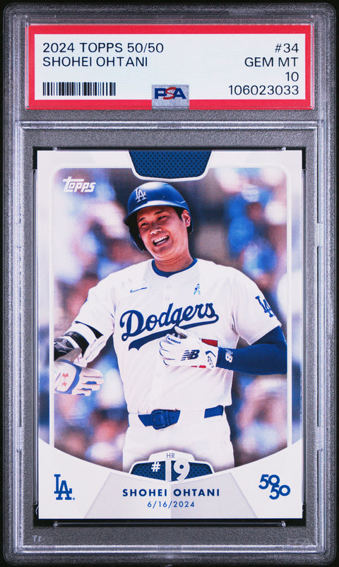 2024 Topps 50/50 Shohei Ohtani #34 Shohei Ohtani PSA 10 106023033