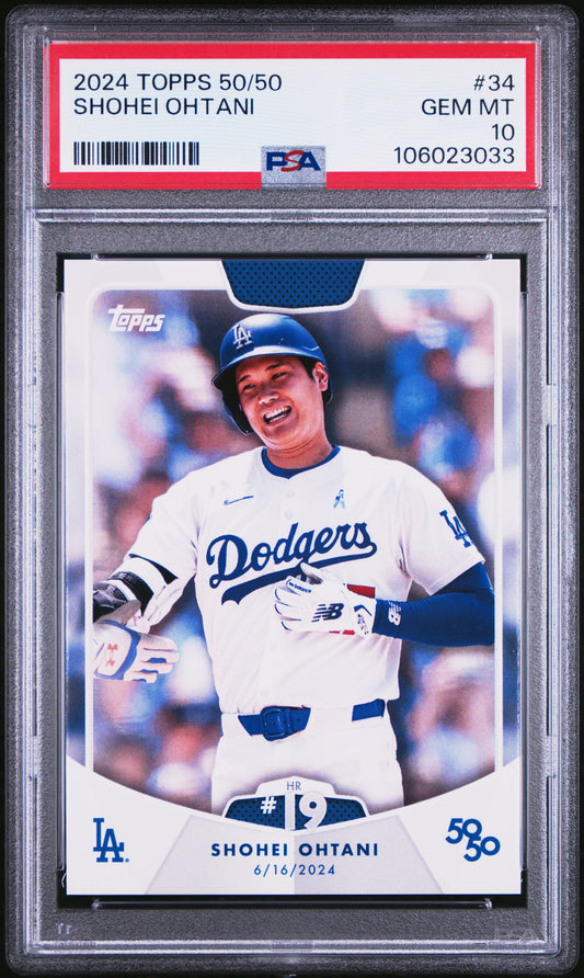 2024 Topps 50/50 Shohei Ohtani #34 Shohei Ohtani PSA 10 106023033