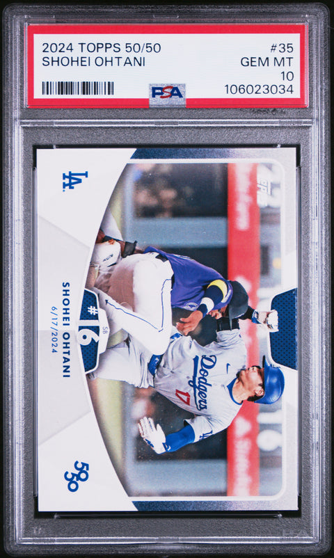 2024 Topps 50/50 Shohei Ohtani #35 Shohei Ohtani PSA 10 106023034