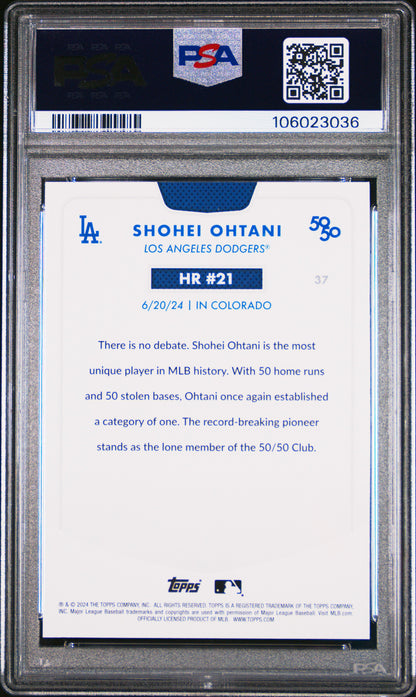 2024 Topps 50/50 Shohei Ohtani #37 Shohei Ohtani PSA 10 106023036